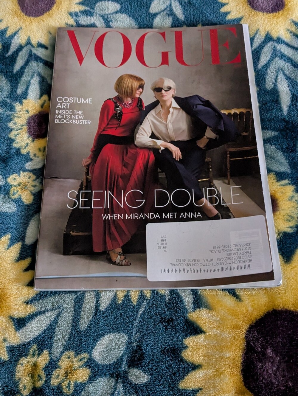 Vogue Red and Black Fashion Cover